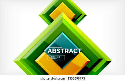 quadratischer geometrischer Hintergrund, Vektorgrafik