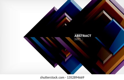 quadratischer geometrischer Hintergrund, Vektorgrafik
