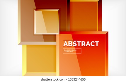 quadratischer geometrischer Hintergrund, Vektorgrafik