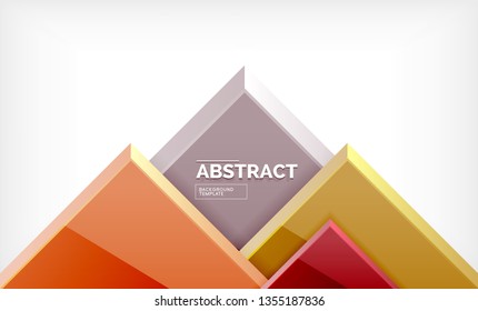Square geometrical background, vector illustration