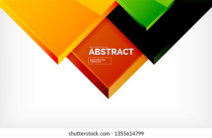 Square geometrical background, vector illustration