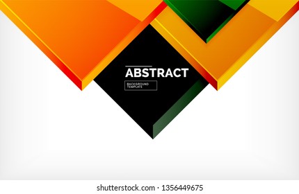Square geometrical background, vector illustration