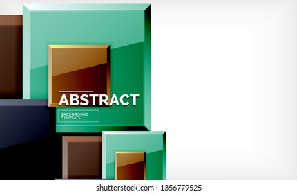 quadratischer geometrischer Hintergrund, Vektorgrafik