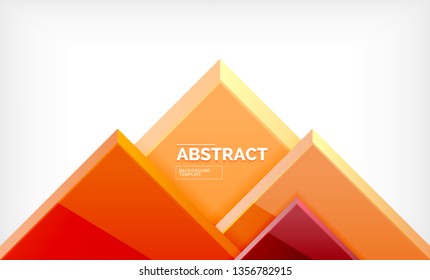 Square geometrical background, vector illustration