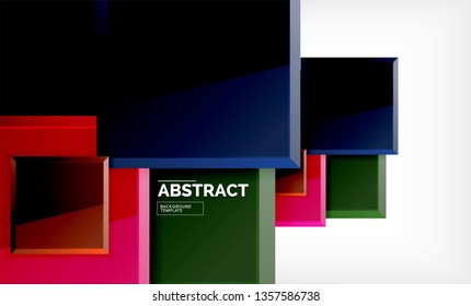 quadratischer geometrischer Hintergrund, Vektorgrafik