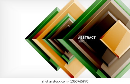 quadratischer geometrischer Hintergrund, Vektorgrafik