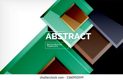 quadratischer geometrischer Hintergrund, Vektorgrafik