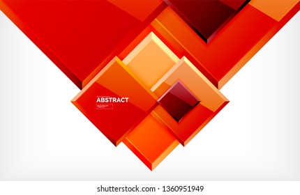 Square geometrical background, vector illustration