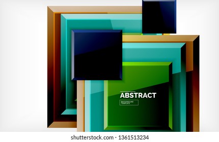 quadratischer geometrischer Hintergrund, Vektorgrafik