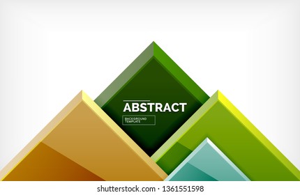 Square geometrical background, vector illustration