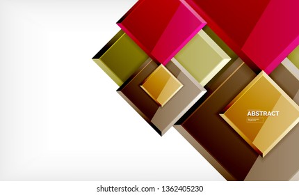quadratischer geometrischer Hintergrund, Vektorgrafik