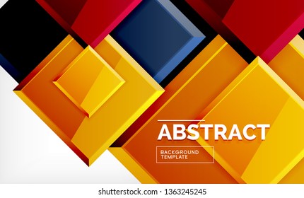 quadratischer geometrischer Hintergrund, Vektorgrafik
