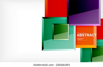 quadratischer geometrischer Hintergrund, Vektorgrafik