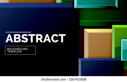 quadratischer geometrischer Hintergrund, Vektorgrafik