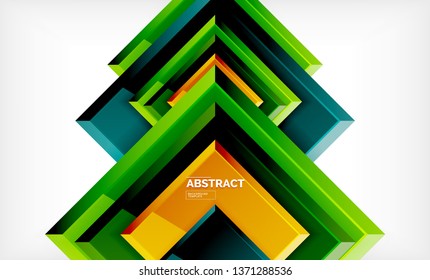 Square geometrical background, vector illustration