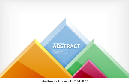 Square geometrical background, vector illustration