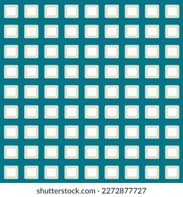 Square geometry gray seamless vector pattern with green background design for carpet, wallpaper, clothing, wrapping, fabric, cover
