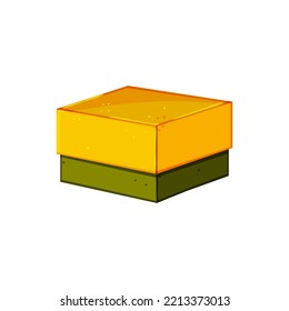 square gift box cartoon. square gift box sign. isolated symbol vector illustration