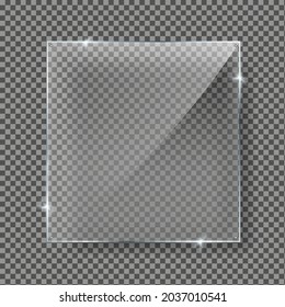 Square glass frame Design Vector.	