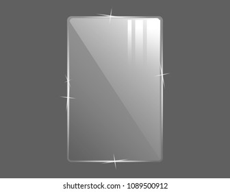 Square glass icon