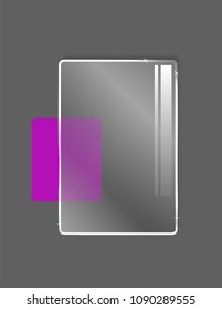 Square glass icon