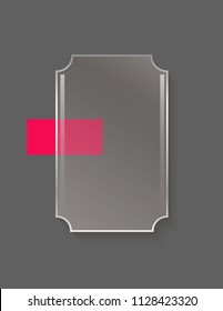 Square glass icon