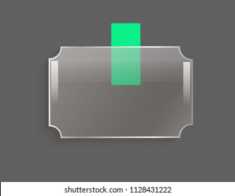 Square glass icon