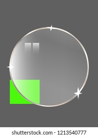 Square glass icon