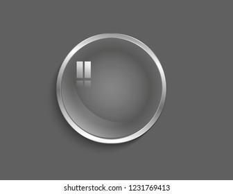 Square glass icon