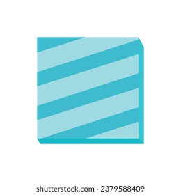 square glass icon vector template illustration logo design