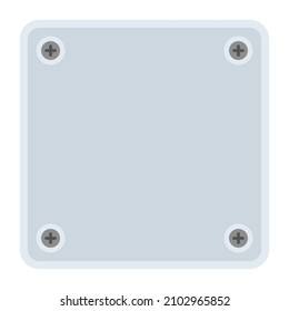 quadratische Glaspaneelen, Flachbildschirm, Vektorgrafik