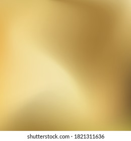 Square golden background. Gold vector gradient. Metal texture