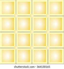 square golden background with gradient.