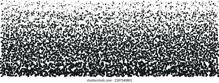 Square gradient background. Halftone black square design. light effect Isolated vector object for website, card, poster.