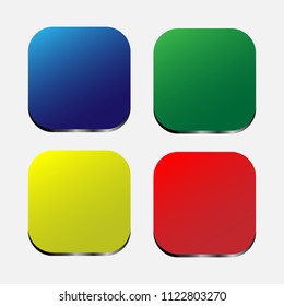 Square gradient set with modern abstract backgrounds. Colorful fluid cover for poster, banner, flyer and presentation. Trendy soft color. Template with square gradient set for screens and mobile app