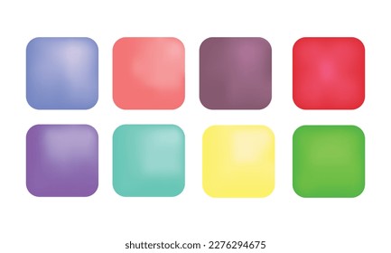 Square gradient shiny colors for your icon
