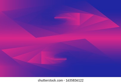 Square graphic, abstract gradation on a classic blue and Fluorescent pink  background with copy space. card. Poster. elements design for presentation background.