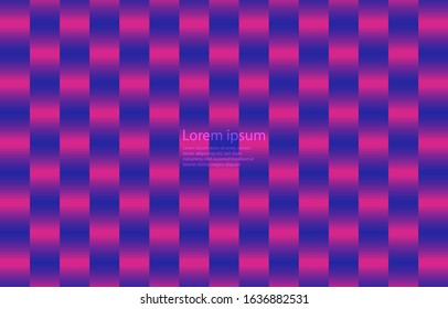 Square graphic, abstract gradation on a classic blue and Fluorescent pink  background with copy space. card. Poster. elements design for presentation background.