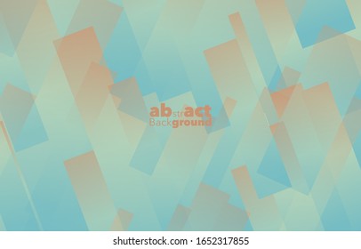 Square graphic, abstract gradient on a sky blue and orange peach background with copy space. card. Poster. elements design for presentation. Dynamic shapes composition. Minimal Concept.