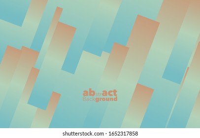 Square graphic, abstract gradient on a sky blue and orange peach background with copy space. card. Poster. elements design for presentation. Dynamic shapes composition. Minimal Concept.