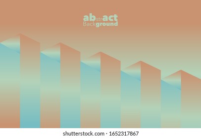 Gráfico cuadrado, degradado abstracto sobre fondo azul cielo y naranja con espacio de copia. tarjeta. Afiche. diseño de elementos para la presentación. Composición dinámica de formas. Concepto mínimo.