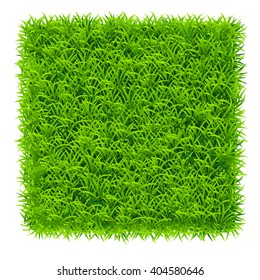 square of grass