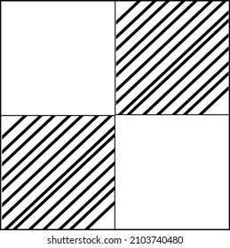 Square with gray area making on vector