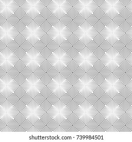 Square gray seamless pattern. Fashion graphic design. Modern stylish texture. Monochrome template for prints, textiles, wrapping, wallpaper, card, banner, business. Vector illustration