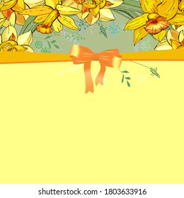 Tarjeta de bienvenida cuadrada con elementos florales para el diseño festivo y de temporada
