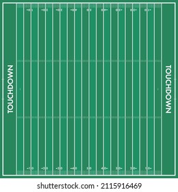 Square Green Big Game Field for Social Media. Super Ball Championship Background. Part of a  set with multiple Football icons.