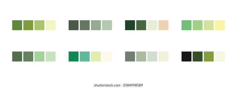 square green color pattern pallete