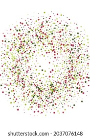 Square Green Festival Texture. Palette Dot Mosaic. Red Light Confetti Wallpaper. Rhombus Pattern Frame.