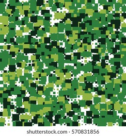 Square Green Geometric Background or Mosaic Pattern