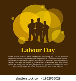 Square greeting card of social media post Illustration Vector Design Of World Labour day 1 May 